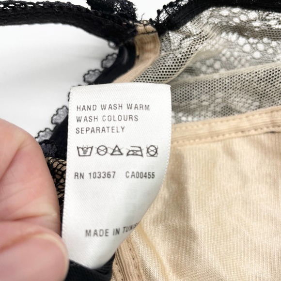 Fantasie Womens 34H Susanna Mesh Lace Side Support Underwire Bra Black FL-2402 - Picture 9 of 9